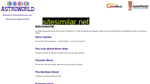 Astroworld-houston similar sites