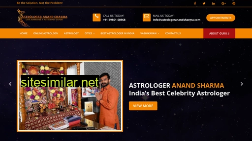 astrologeranandsharma.com alternative sites