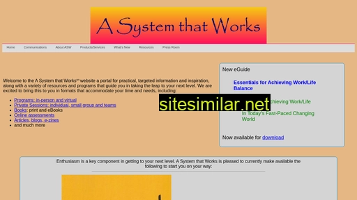 asystemthatworks.com alternative sites