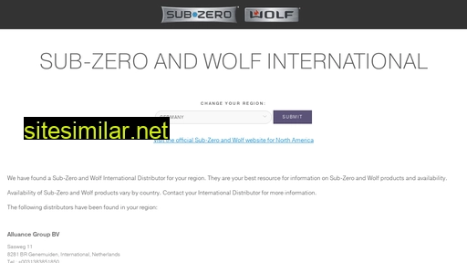 au.subzero-wolf.com alternative sites