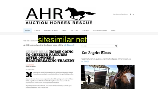 auctionhorsesrescue.com alternative sites