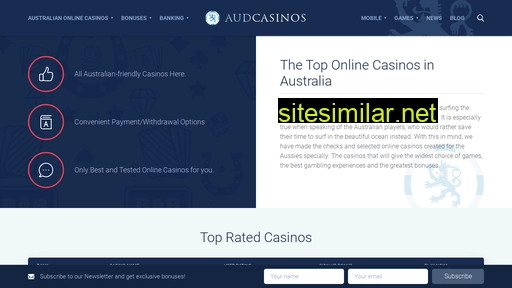 audcasinos.com alternative sites
