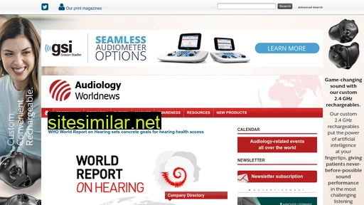 Audiology-worldnews similar sites