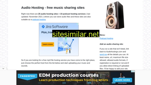 audiohostings.com alternative sites