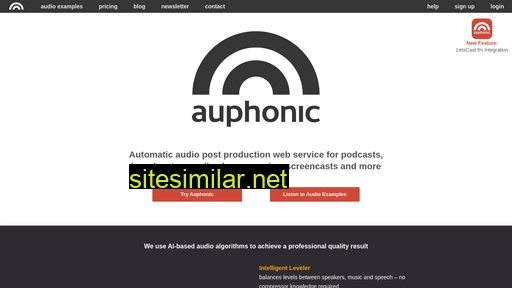 auphonic.com alternative sites