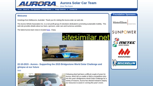 aurorasolarcar.com alternative sites