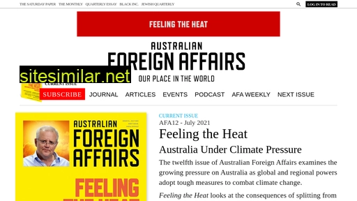 australianforeignaffairs.com alternative sites