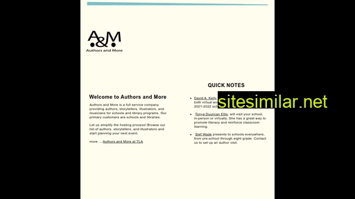 authorsandmore.com alternative sites