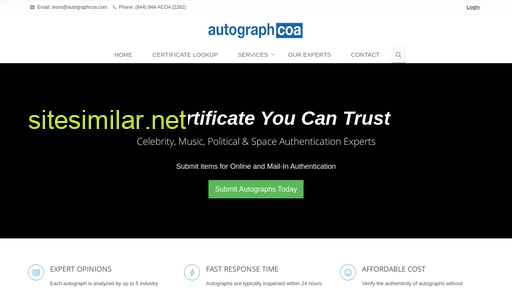 autographcoa.com alternative sites