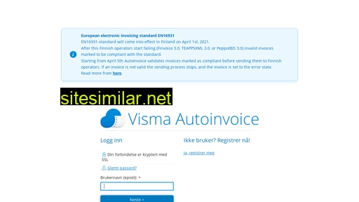 autoinvoice.visma.com alternative sites
