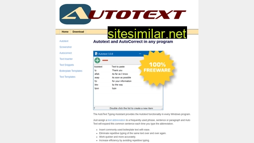 Autotext-software similar sites
