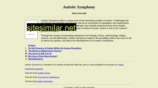 autisticsymphony.com alternative sites