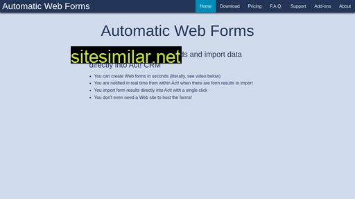 automaticwebforms.com alternative sites