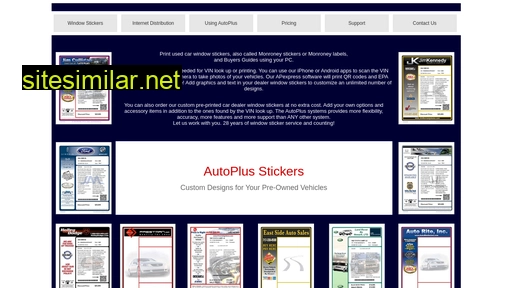autopluswindowstickers.com alternative sites