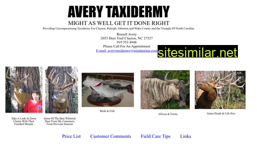 averytaxidermy.com alternative sites