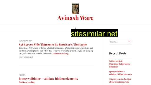 Avinashware similar sites