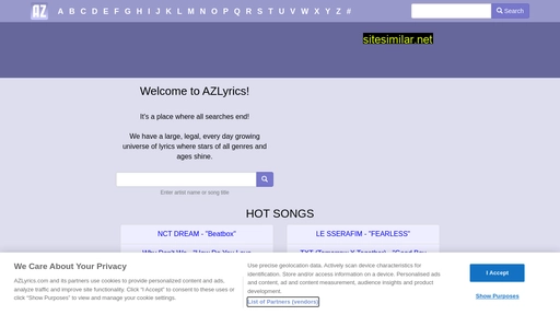 azlyrics.com alternative sites