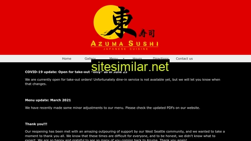 azumasushiseattle.com alternative sites