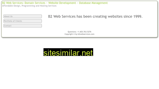 B2webservices similar sites
