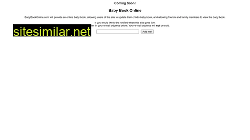 babybookonline.com alternative sites