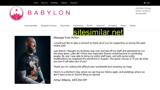 babylonfloral.com alternative sites