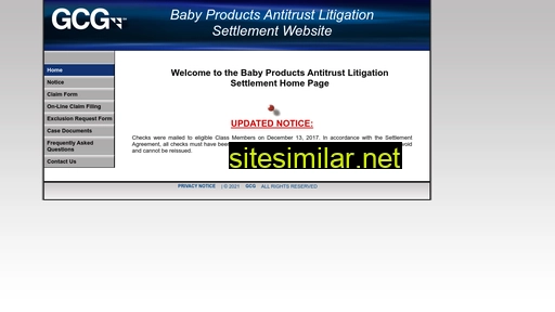 babyproductsantitrustsettlement.com alternative sites