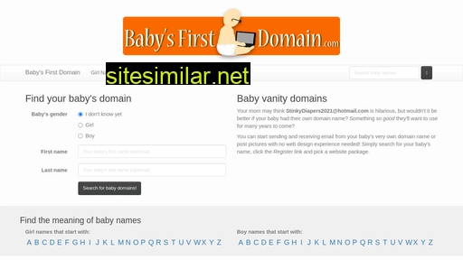 babysfirstdomain.com alternative sites