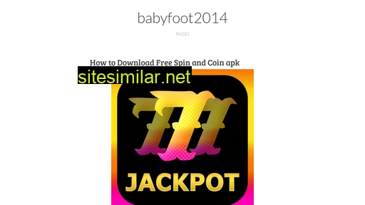 Babyfoot2014 similar sites