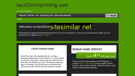 back2frontprinting.com alternative sites