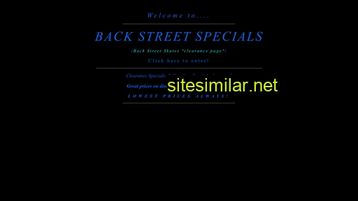 backstreetspecials.com alternative sites