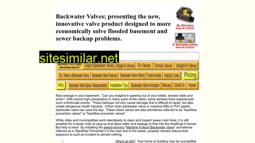 backwater-valves.com alternative sites
