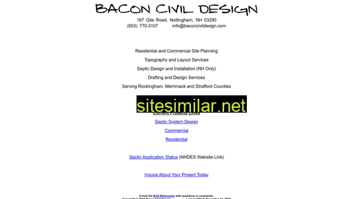 Baconcivildesign similar sites