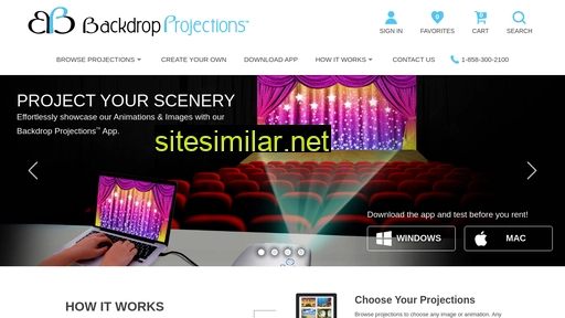 Backdropprojections similar sites