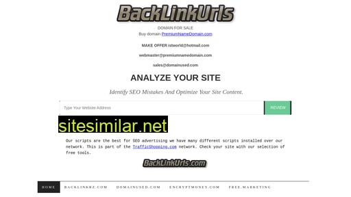 Backlinkurls similar sites