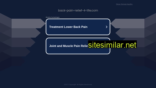 back-pain-relief-4-life.com alternative sites