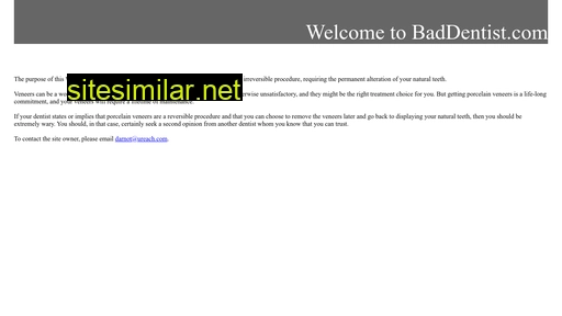 baddentist.com alternative sites