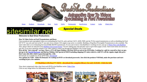badshoeproductions.com alternative sites