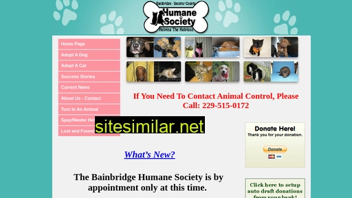 bainbridgehumanesociety.com alternative sites