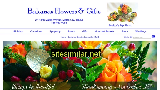 bakanasflowers.com alternative sites
