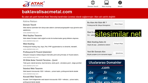 baklavalisacmetal.com alternative sites