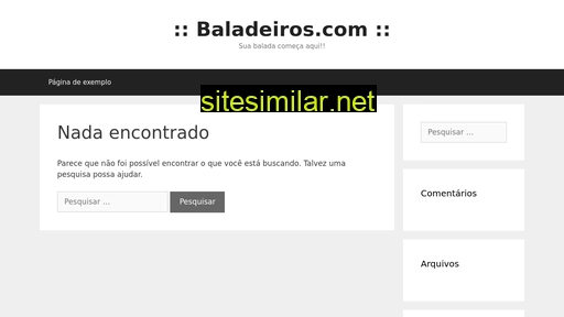 baladeiros.com alternative sites