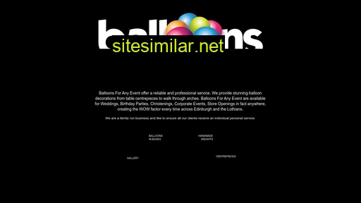 Balloonsforanyevent similar sites
