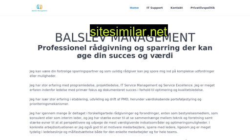 balslevmanagement.com alternative sites