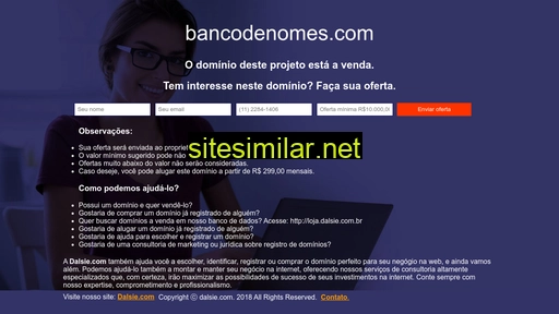 bancodenomes.com alternative sites