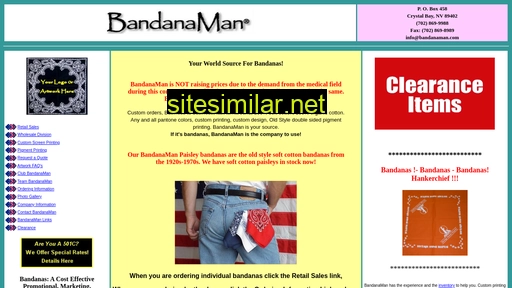 bandanaman.com alternative sites