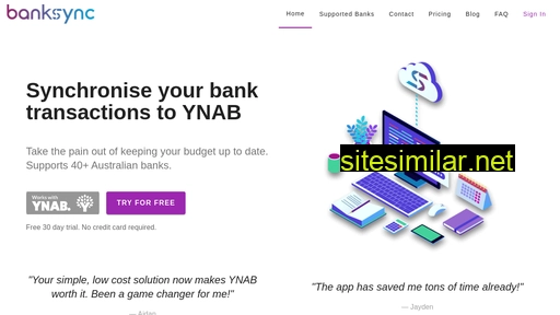 banksyncforynab.com alternative sites