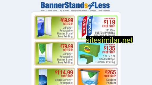bannerstands4less.com alternative sites