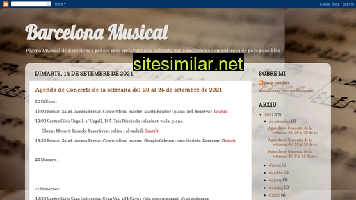 Barcelonamusical similar sites