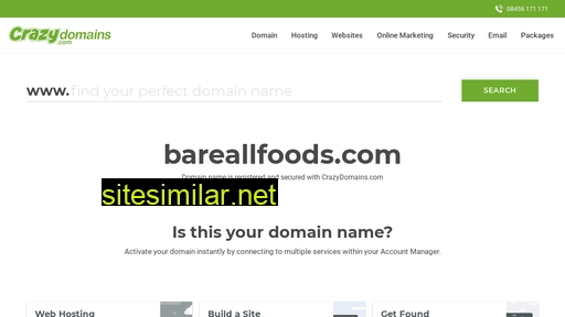 bareallfoods.com alternative sites