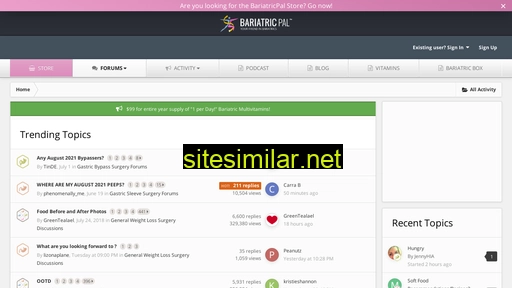 bariatricpal.com alternative sites